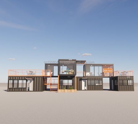 Erschwinglich Schönes Haus mit Wänden Mehrfachkombinationen von 20 Fuß Prefab Haus Kleine Häuser Container in kundenspezifischer Farbe