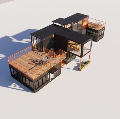 Erschwinglich Schönes Haus mit Wänden Mehrfachkombinationen von 20 Fuß Prefab Haus Kleine Häuser Container in kundenspezifischer Farbe
