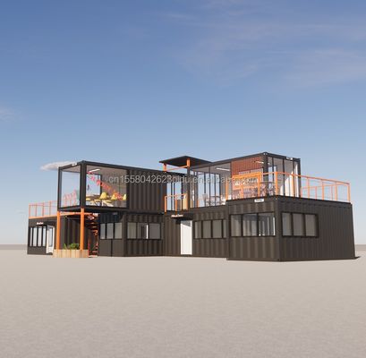 Erschwinglich Schönes Haus mit Wänden Mehrfachkombinationen von 20 Fuß Prefab Haus Kleine Häuser Container in kundenspezifischer Farbe
