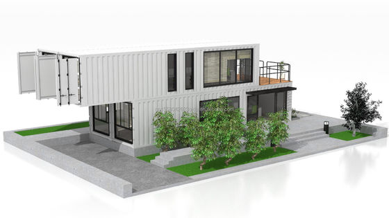 Klappbares Puerto Rico Wohnen 40ft Luxus Pack Versand Container Modulare Häuser Vorgefertigte Prefab Haus für den Markt