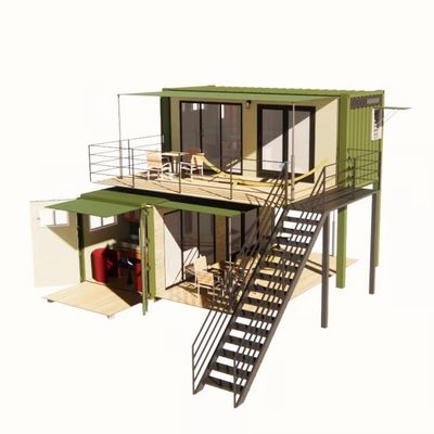 20ft oder 40ft Klappbares Puerto Rico Wohnen Luxus Flat Pack Versand Container Modularen Häuser Vorgefertigte Prefab Haus