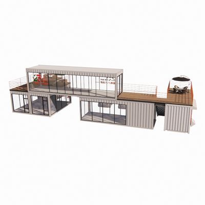 40 Fuß mobile Bar Restaurant Container Hotel Stahl Container Lagerung Vorgefertigtes Gebäude mit galvanisiertem Stahlrahmen