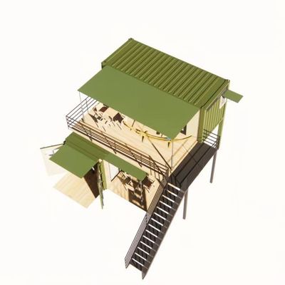20ft oder 40ft Klappbares Puerto Rico Wohnen Luxus Flat Pack Versand Container Modularen Häuser Vorgefertigte Prefab Haus