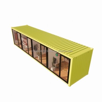Stahlrahmen Verzinktes Stahl biegen 180g Chinesische Design-Stil EU 40ft Vorgefertigte Häuser für moderne Kleidung Shop