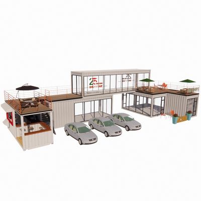 40 Fuß mobile Bar Restaurant Container Hotel Stahl Container Lagerung Vorgefertigtes Gebäude mit galvanisiertem Stahlrahmen