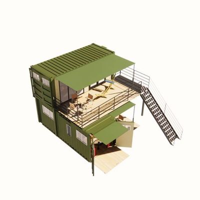 20ft oder 40ft Klappbares Puerto Rico Wohnen Luxus Flat Pack Versand Container Modularen Häuser Vorgefertigte Prefab Haus