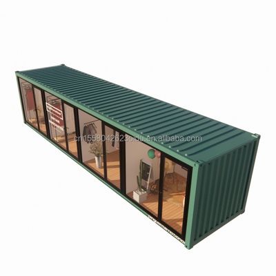 Stahlrahmen Verzinktes Stahl biegen 180g Chinesische Design-Stil EU 40ft Vorgefertigte Häuser für moderne Kleidung Shop