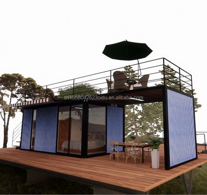 Moderne und einfach zu montierende Prefab Modulhaus mit 50/75/100mm Wellen Sandwich-Panel Wände