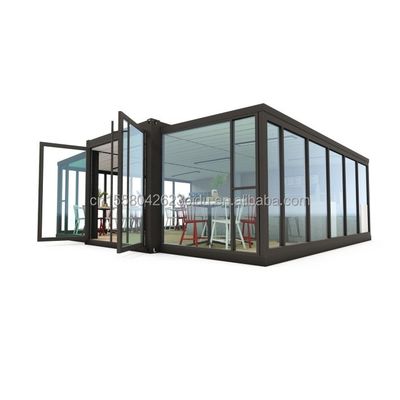 Hauptstruktur Verzinkte Stahlquadratrohren Behältermodule für moderne Hotel-Coffee Shop in der EU Australien