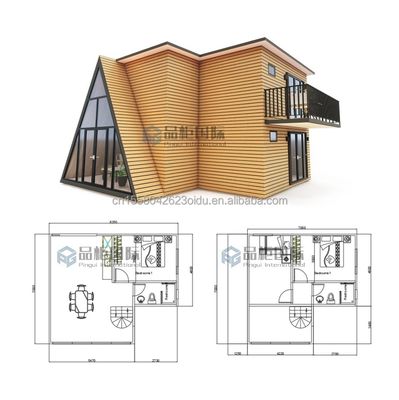 Modernes Design 20 oder 40 Fuß Waldvilla Containerhaus Design Stil Mobilhaus Vorgefertigt