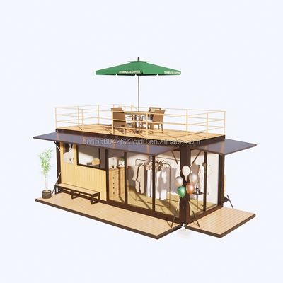 Supermarkt Vorgefertigter Container-Laden für Familien-Kaffeebar in modularem Design