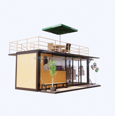 Supermarkt Vorgefertigter Container-Laden für Familien-Kaffeebar in modularem Design