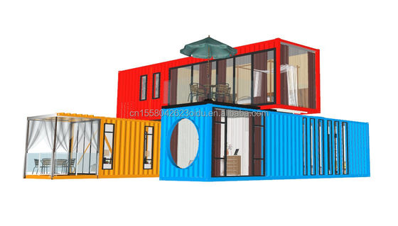 20ft 40ft Stahlrahmen Galvanisiertes Stahl biegen 180g Modulares Modernes Zuhause Luxus Container Vorgefertigtes Haus für Hotel