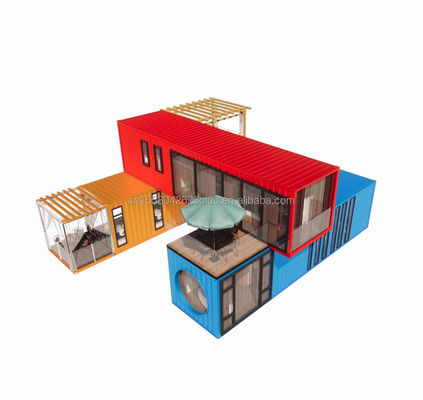 20ft 40ft Stahlrahmen Galvanisiertes Stahl biegen 180g Modulares Modernes Zuhause Luxus Container Vorgefertigtes Haus für Hotel
