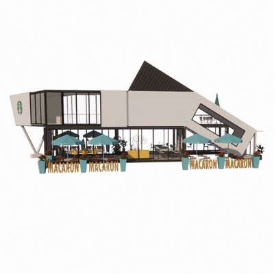 Straßengebäude Prefab Container Hotelküchen für Prefab-Büro und Mobilheime