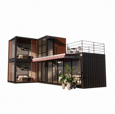 Design Stahlkonstruktion Modulare Villa Einfach zu montieren Modernes Zuhause Luxus Container Vorgefertigte Häuser Flat Pack Container
