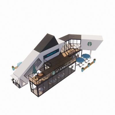 Straßengebäude Prefab Container Hotelküchen für Prefab-Büro und Mobilheime