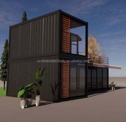 Design Stahlkonstruktion Modulare Villa Einfach zu montieren Modernes Zuhause Luxus Container Vorgefertigte Häuser Flat Pack Container
