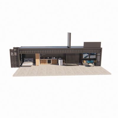 Wand 50/75/100mm Wellen Sandwich Panel Portable House Mobilheime Vorgefertigte Versandcontainer Bar Aluminiumlegierung Fenster