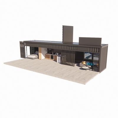 Wand 50/75/100mm Wellen Sandwich Panel Portable House Mobilheime Vorgefertigte Versandcontainer Bar Aluminiumlegierung Fenster
