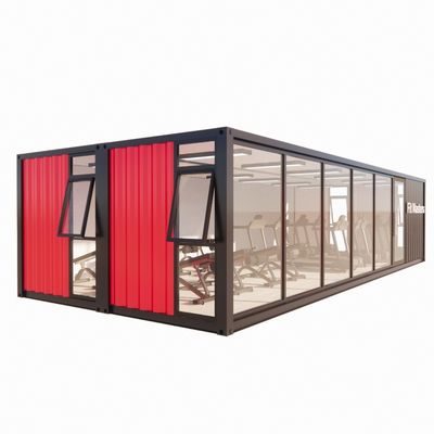 40ft Prefab Shipping Container Bar mit 50/75/100mm Wellen Sandwich Panel Wände