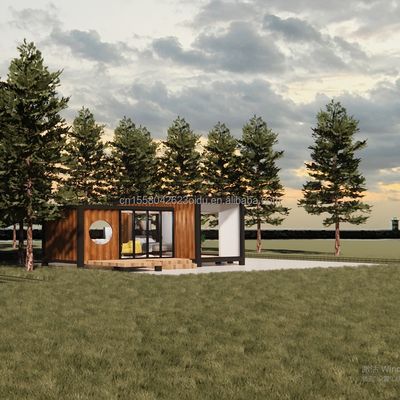 Modernes Design Luxus Glaswand Vorgefertigtes Containerhaus StrayBirds Vorgefertigtes Modularhaus Hotel für Resort Villa