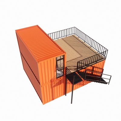 Vorgefertigter Versandbehälter Pop-Up-Coffee-Shop Restaurant Wandoptionen von 50/75/100mm Welle Sandwich-Panel