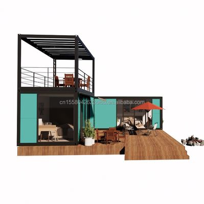 Hotel Containerhaus mit galvanisierten Stahlquadratrohren Hauptstruktur und 2 oder 3 Schlafzimmer