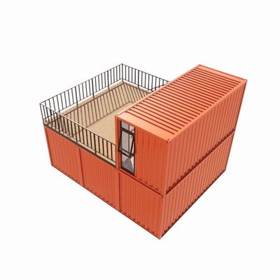 Vorgefertigter Versandbehälter Pop-Up-Coffee-Shop Restaurant Wandoptionen von 50/75/100mm Welle Sandwich-Panel