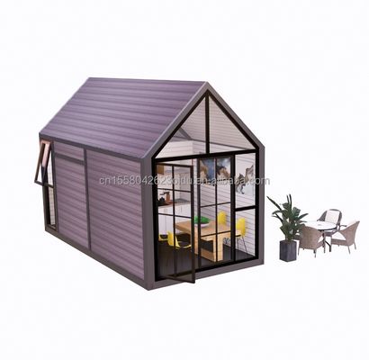 Dreieckiges Blockhaus 20ft Klapphaus mit 100mm Welle Sandwich-Panel Wände und Aluminiumoxid Fenster