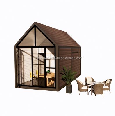 Dreieckiges Blockhaus 20ft Klapphaus mit 100mm Welle Sandwich-Panel Wände und Aluminiumoxid Fenster