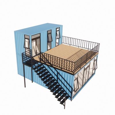 Prefab Shipping Container Bar Pop Up Coffee Shop Restaurant Mobile Container Bar mit galvanisiertem Stahl biegsamer Stahlrahmen 180g