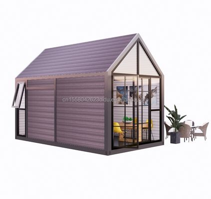 Dreieckiges Blockhaus 20ft Klapphaus mit 100mm Welle Sandwich-Panel Wände und Aluminiumoxid Fenster