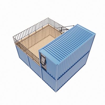 Prefab Shipping Container Bar Pop Up Coffee Shop Restaurant Mobile Container Bar mit galvanisiertem Stahl biegsamer Stahlrahmen 180g