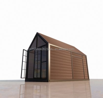 Dreieckiges Blockhaus 20ft Klapphaus mit 100mm Welle Sandwich-Panel Wände und Aluminiumoxid Fenster