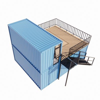 Prefab Shipping Container Bar Pop Up Coffee Shop Restaurant Mobile Container Bar mit galvanisiertem Stahl biegsamer Stahlrahmen 180g