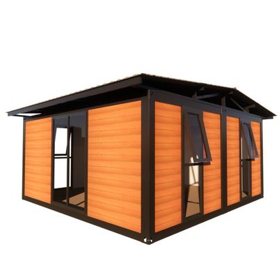 Entfernbare Sandwich-Panels Flat Pack Vorgefertigtes Gartenhaus für einfache Montage und Transport in 20ft oder 40ft Container