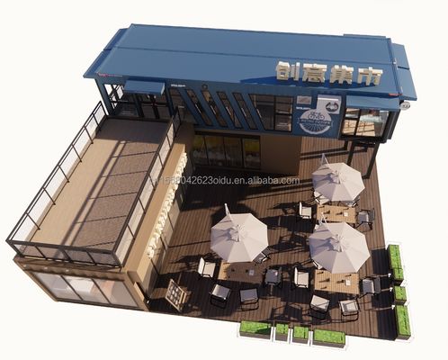 Flat Pack Container Häuser mit modernem Design Stil tragbar und vielseitig