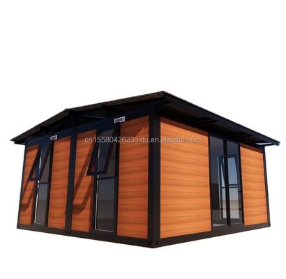 Entfernbare Sandwich-Panels Flat Pack Vorgefertigtes Gartenhaus für einfache Montage und Transport in 20ft oder 40ft Container