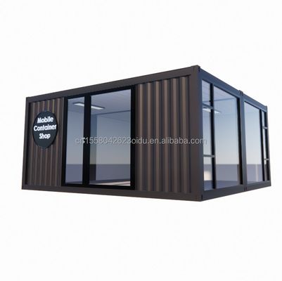 2023 Vorgefertigte modulare Containerhäuser mit Fenstern aus Aluminiumlegierung und galvanisierten Quadratrohren aus Stahl