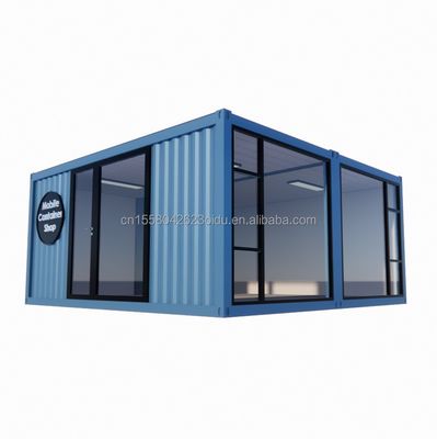 2023 Vorgefertigte modulare Containerhäuser mit Fenstern aus Aluminiumlegierung und galvanisierten Quadratrohren aus Stahl