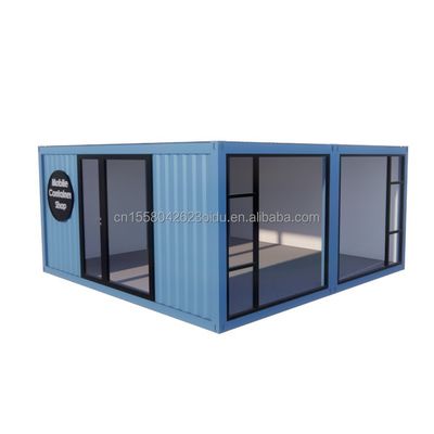 2023 Vorgefertigte modulare Containerhäuser mit Fenstern aus Aluminiumlegierung und galvanisierten Quadratrohren aus Stahl