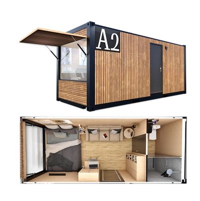 20ft eigene Flachverpackung Holzbehälter Fertighaus für Garten Büro Hotel Containerhäuser