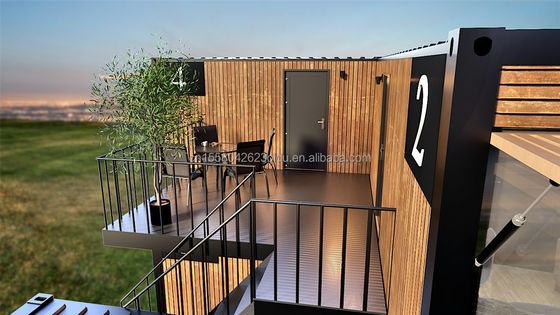 20ft eigene Flachverpackung Holzbehälter Fertighaus für Garten Büro Hotel Containerhäuser