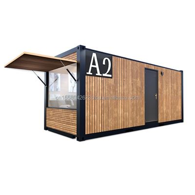 20ft eigene Flachverpackung Holzbehälter Fertighaus für Garten Büro Hotel Containerhäuser