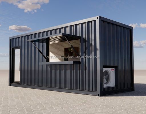 20ft Prefab Shipping Container Pop Up Coffee Shop Restaurant Mobile Container Bar mit modernem Badezimmer Design und Stil