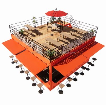 Shop Mini 20ft Pop-up Store Container Bar Stall mit robustem modularen Design und Wand 50/75/100mm Welle Sandwich Panel