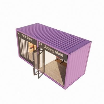 20ft Container Pop Up Coffee Shop Restaurant Mobile Container Bar mit modernem Design und individueller Farbe