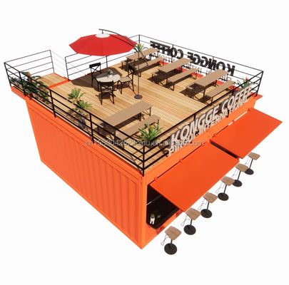 Shop Mini 20ft Pop-up Store Container Bar Stall mit robustem modularen Design und Wand 50/75/100mm Welle Sandwich Panel