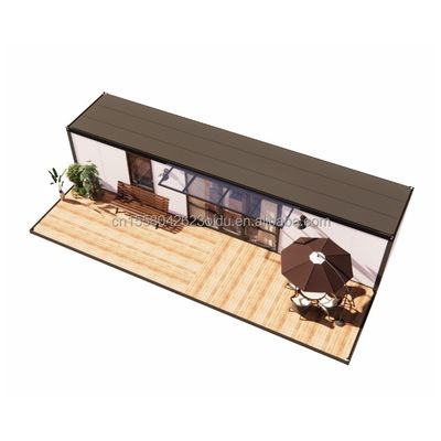 Hotel 20ft abnehmbare Mini-Sandwich-Panel Stahl vorgefertigte Flat Pack vorgefertigte kleine modulare Gartenhaus-Kit